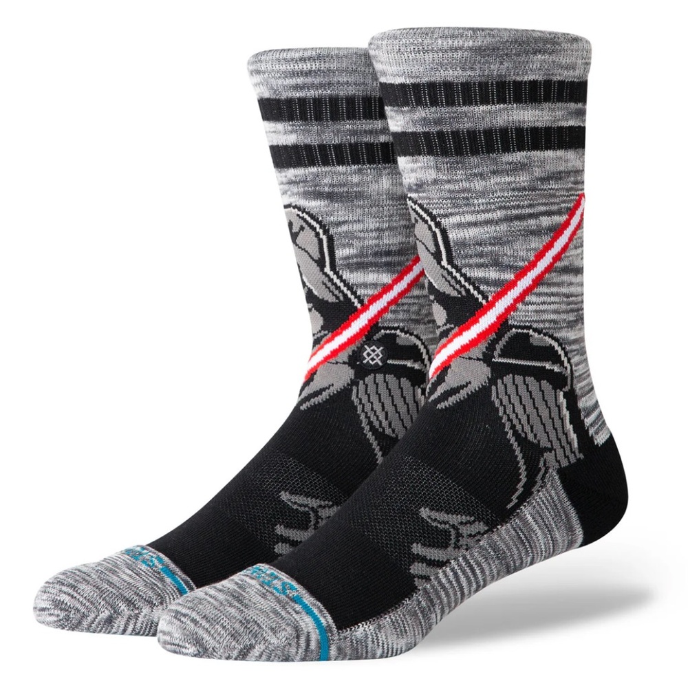 Stance x Star Wars DARKSIDE Graphic Black Grey Socks MEDIUM M Mens NEW